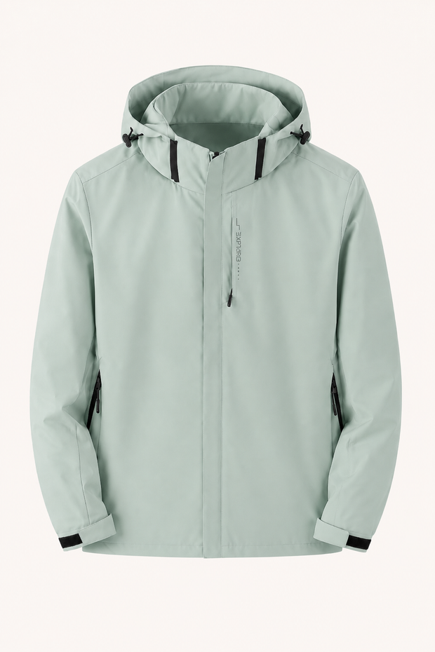 Unisex-Jacke, wasserdicht und winddicht, mit durchgehendem Reißverschluss – Shocks