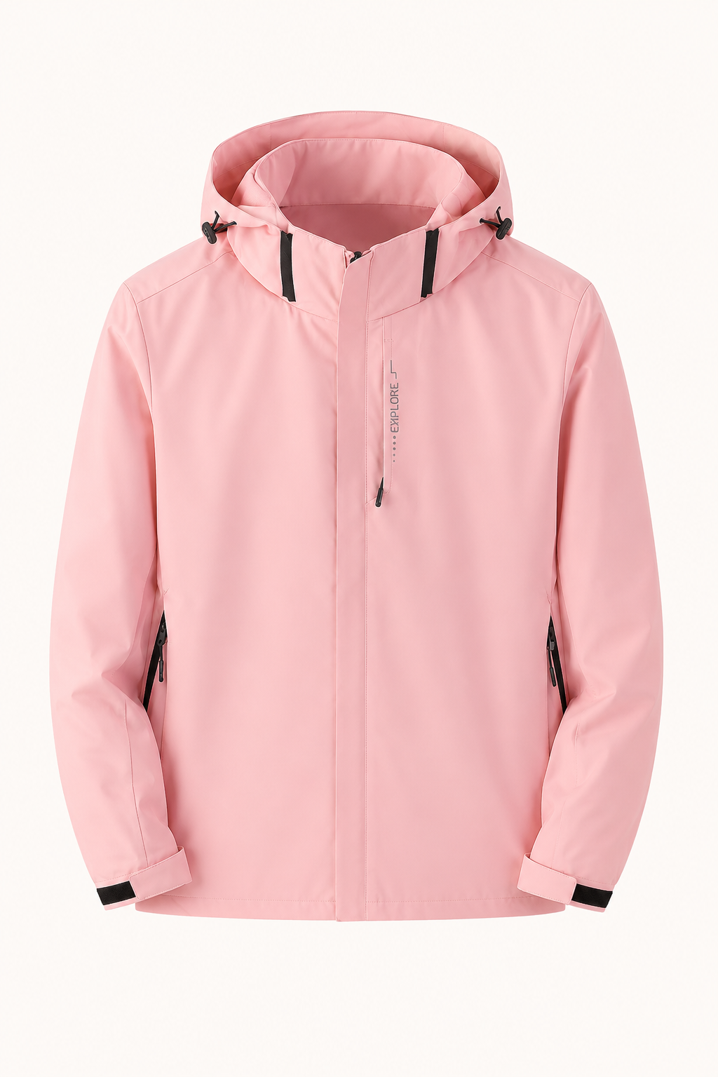 Unisex-Jacke, wasserdicht und winddicht, mit durchgehendem Reißverschluss – Shocks