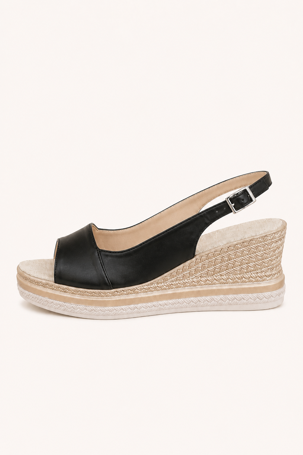Damen-Sandalen mit Keilabsatz und offener Ferse – Elina