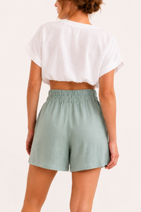 Short large à taille élastique pour femmes - Klara