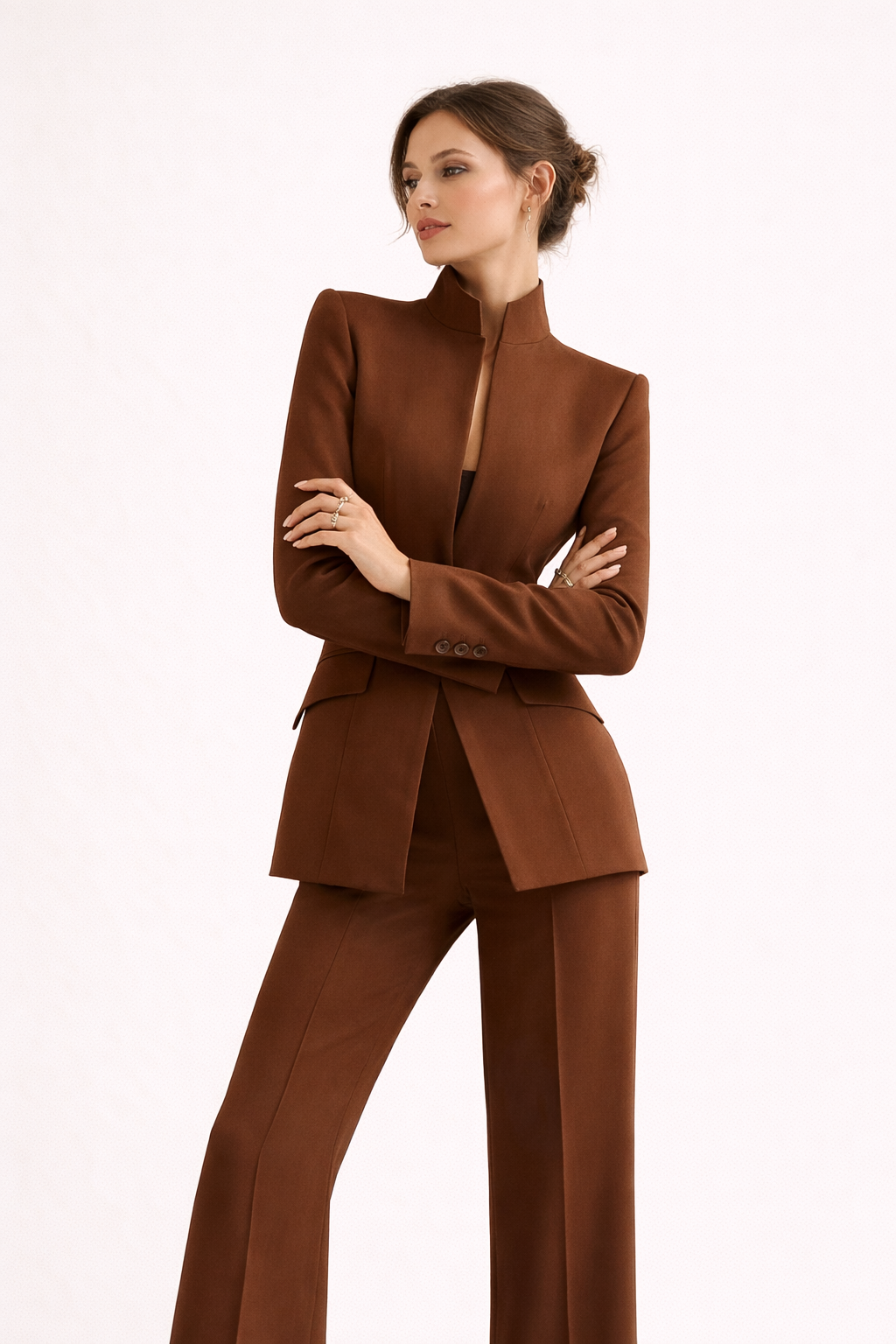 Damenblazer, taillierter Blazer, elegante Schlaghosen - Rita