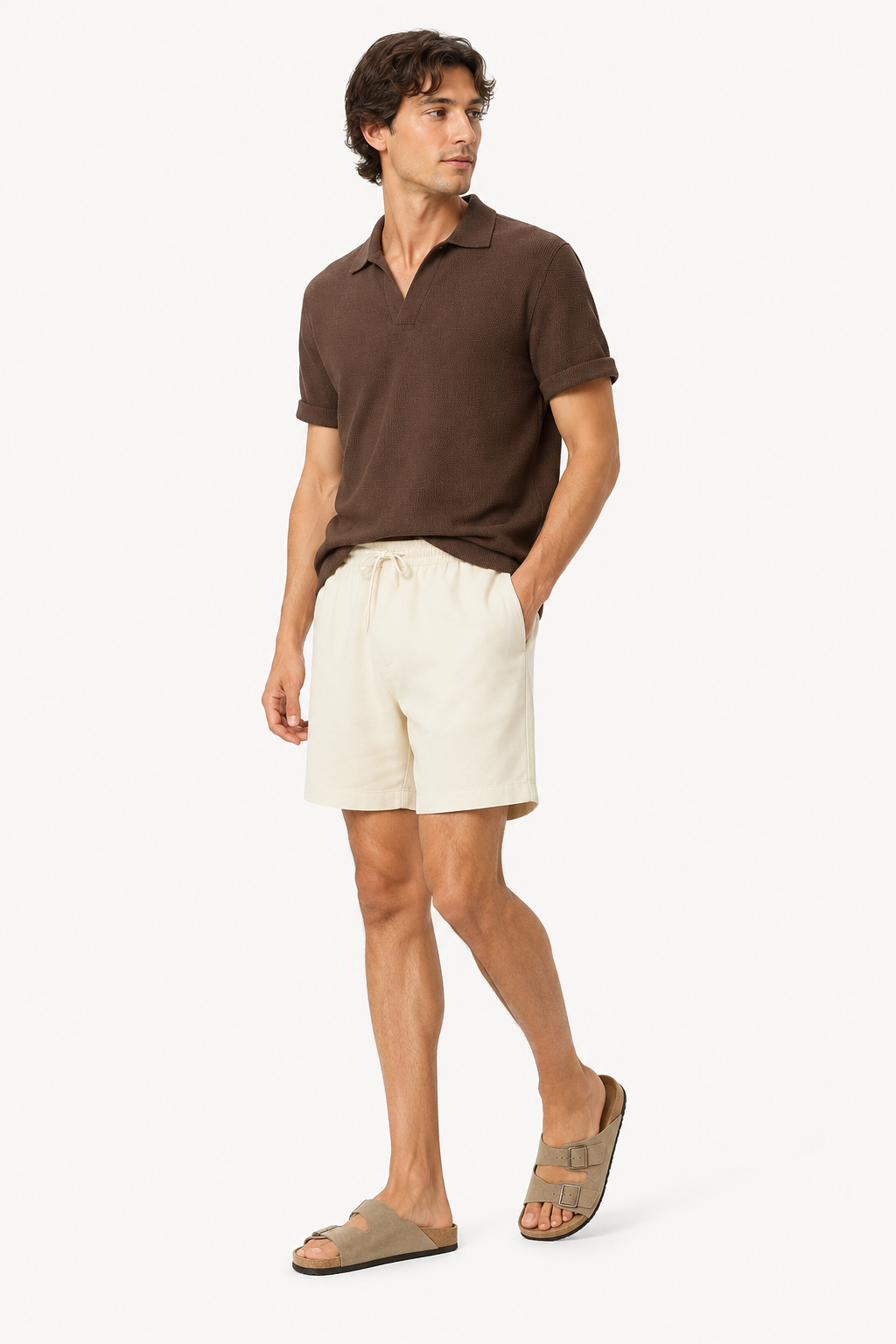 Lässige Herren Bermudashorts mit elastischem Bund und Kordelzug - Tarma