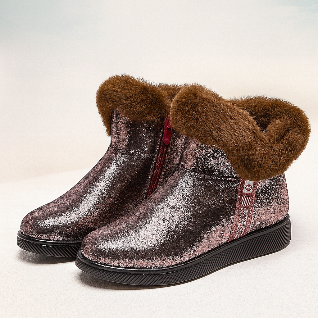 Winterstiefeletten mit Glanzeffekt für Damen - Nivara