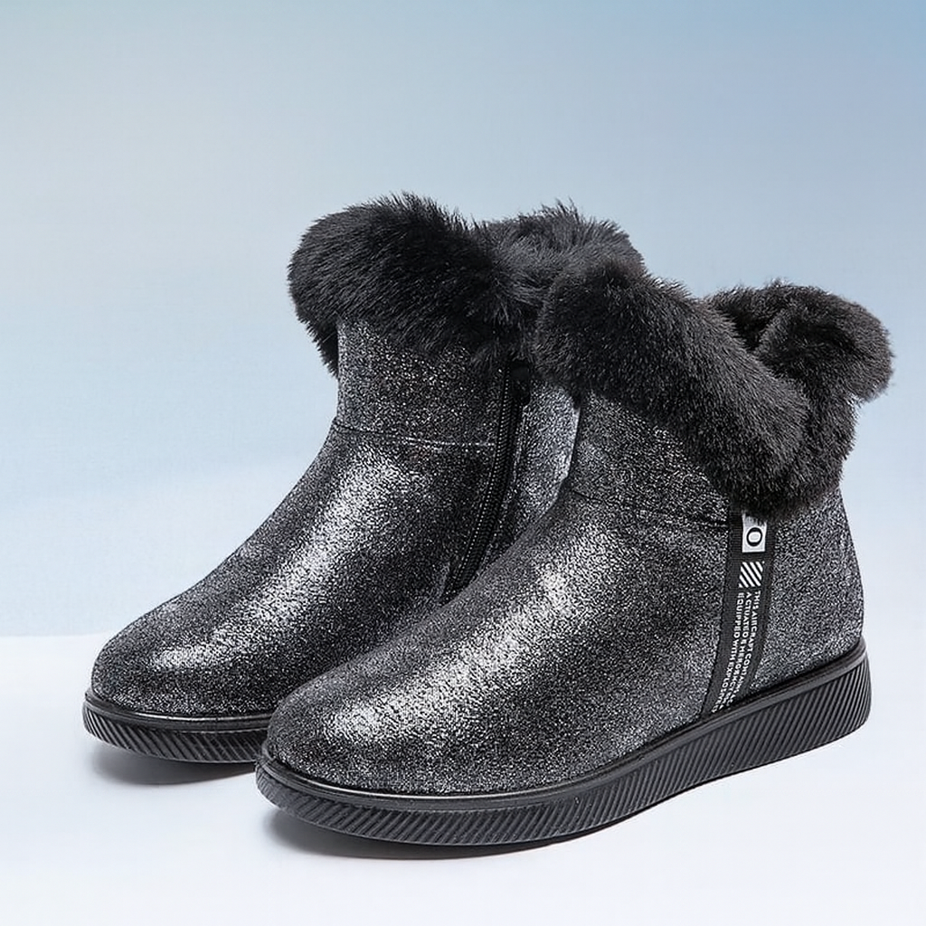 Winterstiefeletten mit Glanzeffekt für Damen - Nivara
