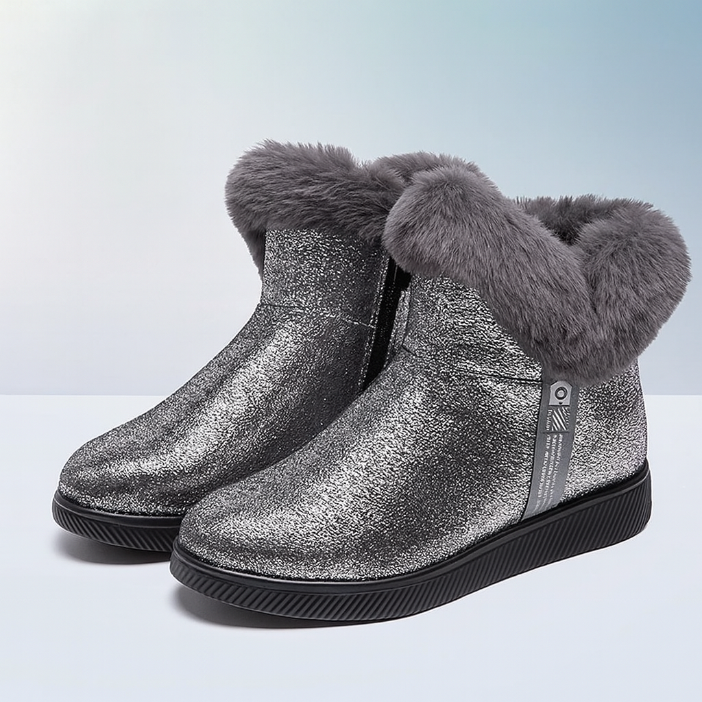 Winterstiefeletten mit Glanzeffekt für Damen - Nivara