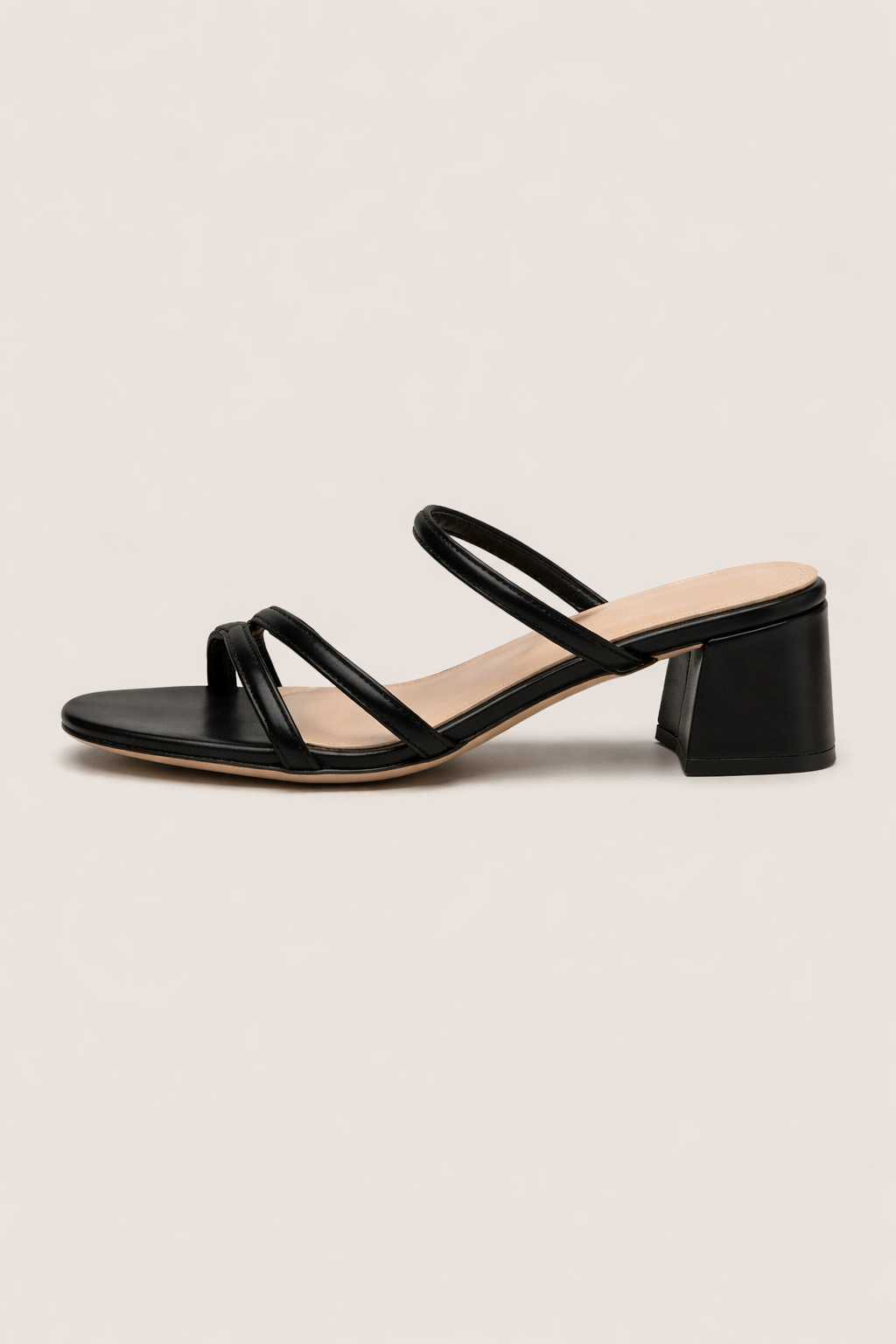 Damen Sandalen mit breitem Absatz und gekreuzten Riemen - Maljovic
