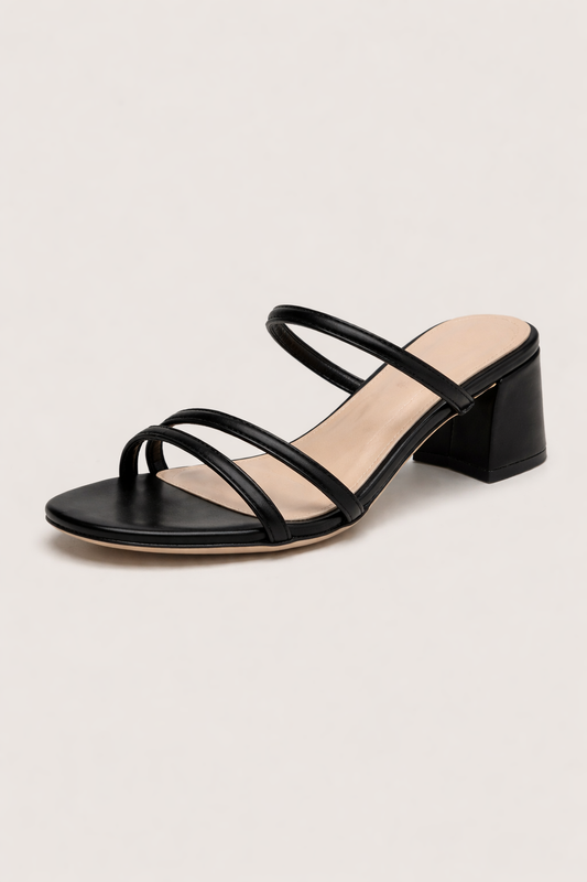 Sandales à large talon et à brides croisées pour femme - Maljovic