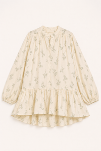 Kurzes Kleid mit Blumenmuster und langen Ärmeln für Frauen - Amelie