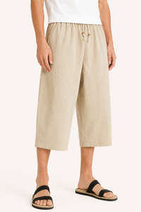 Pantalon court pour homme à taille élastiquée avec cordon - Alfie