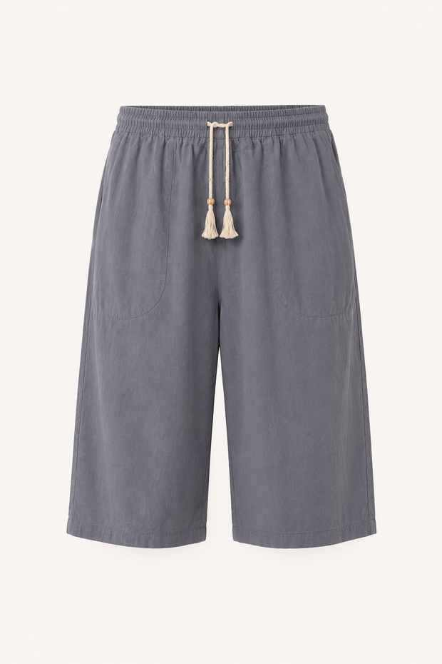 Pantalon court pour homme à taille élastiquée avec cordon - Alfie