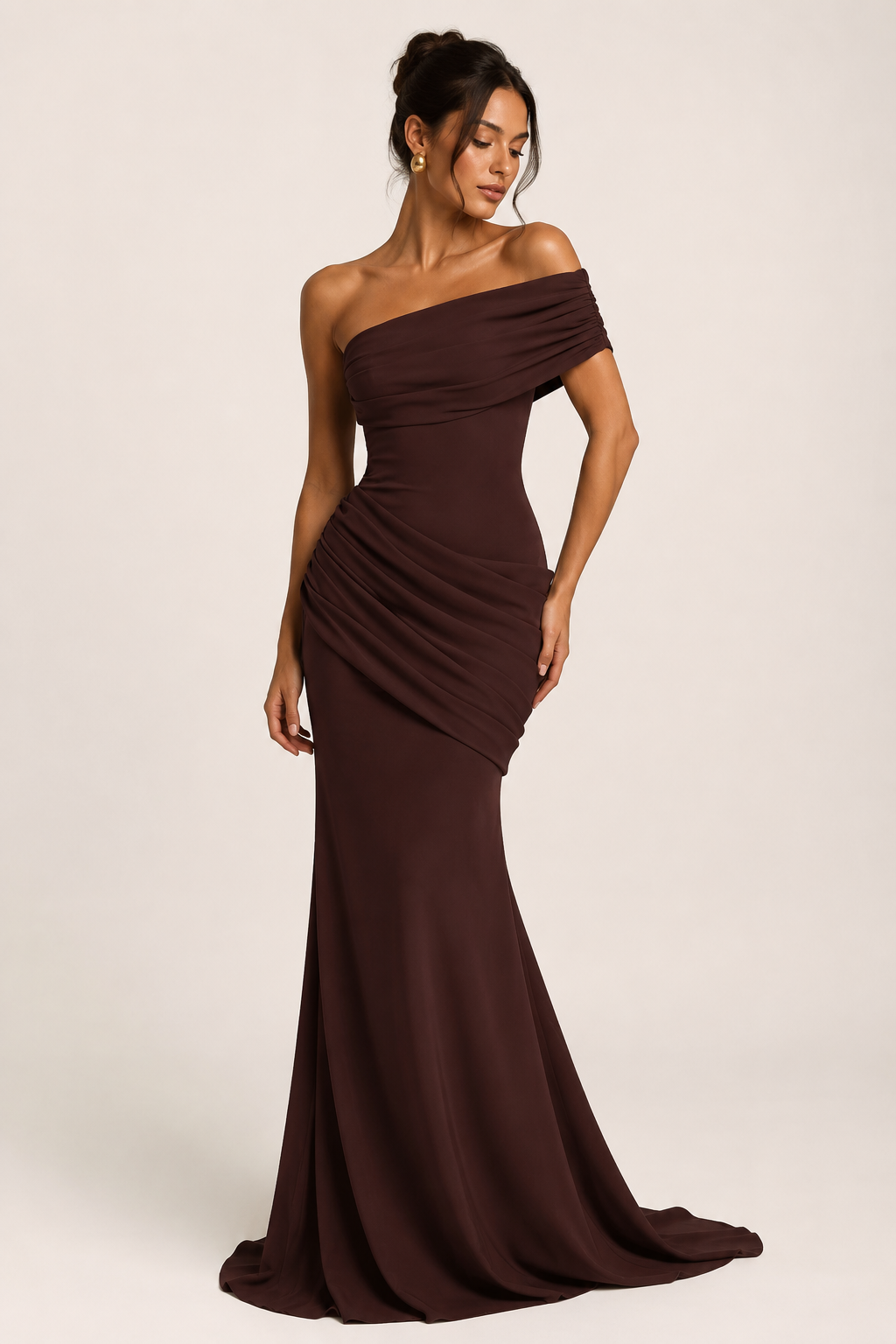 Langes schulterfreies Damenkleid in elegantem Party-Look - Aurelia