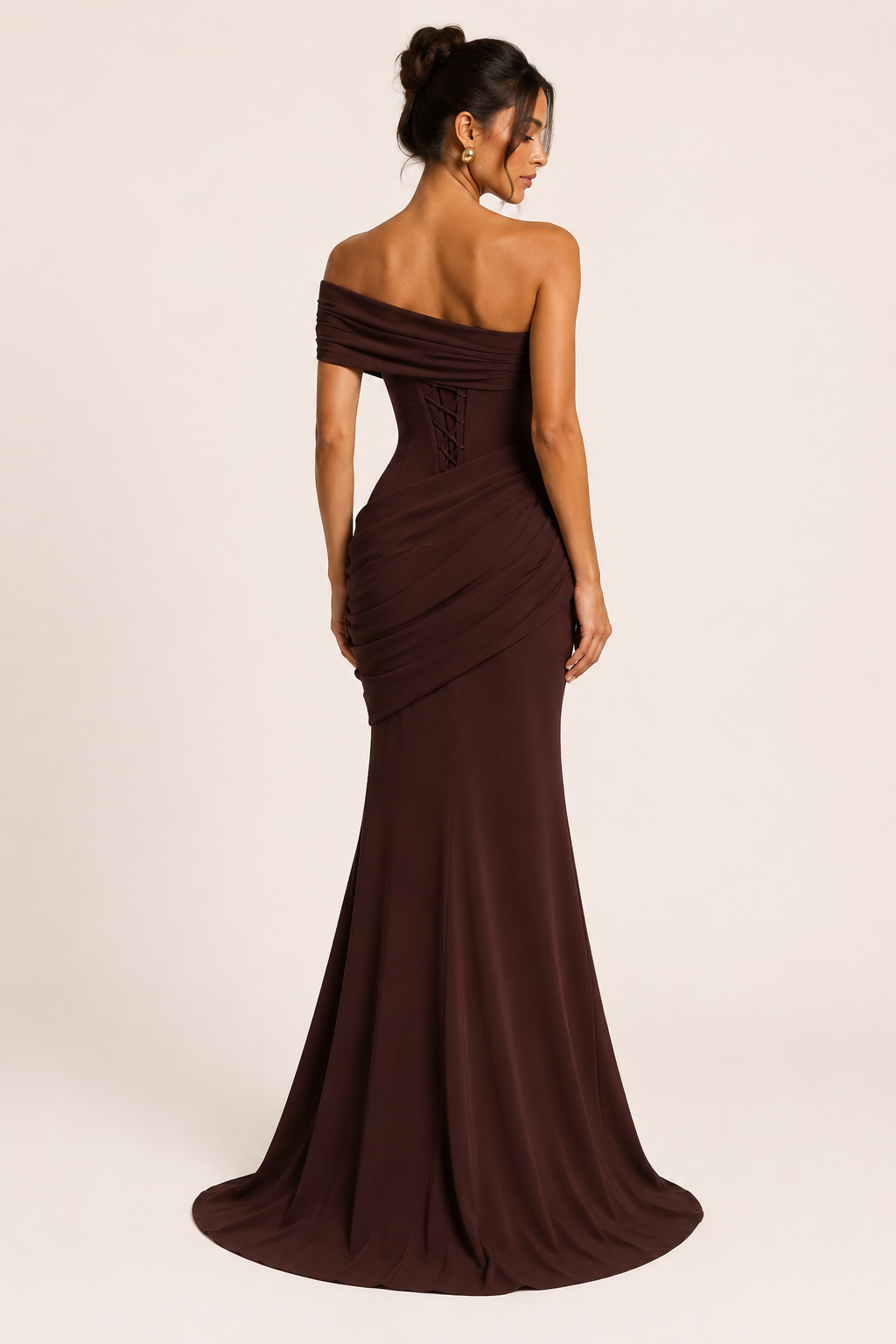 Langes schulterfreies Damenkleid in elegantem Party-Look - Aurelia