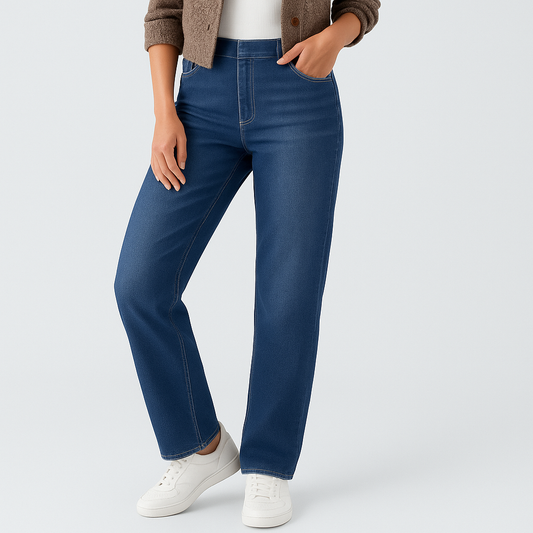 Pantalon tricoté taille haute pour femmes - Connie
