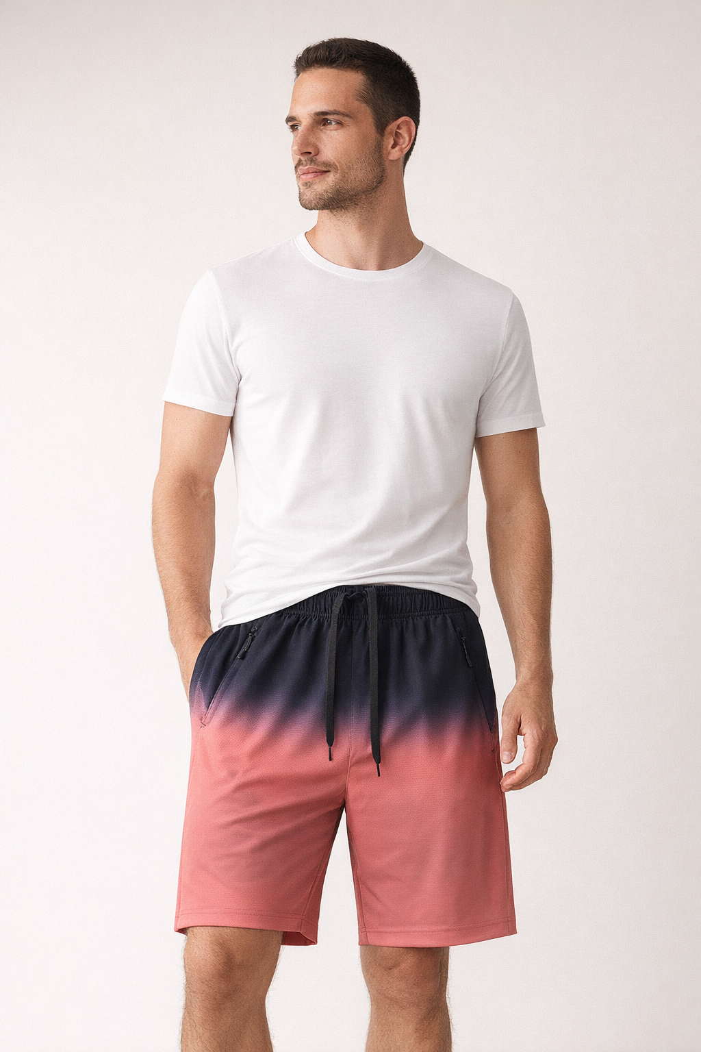 Leichte gewebte Strandshorts für Männer - Horizon