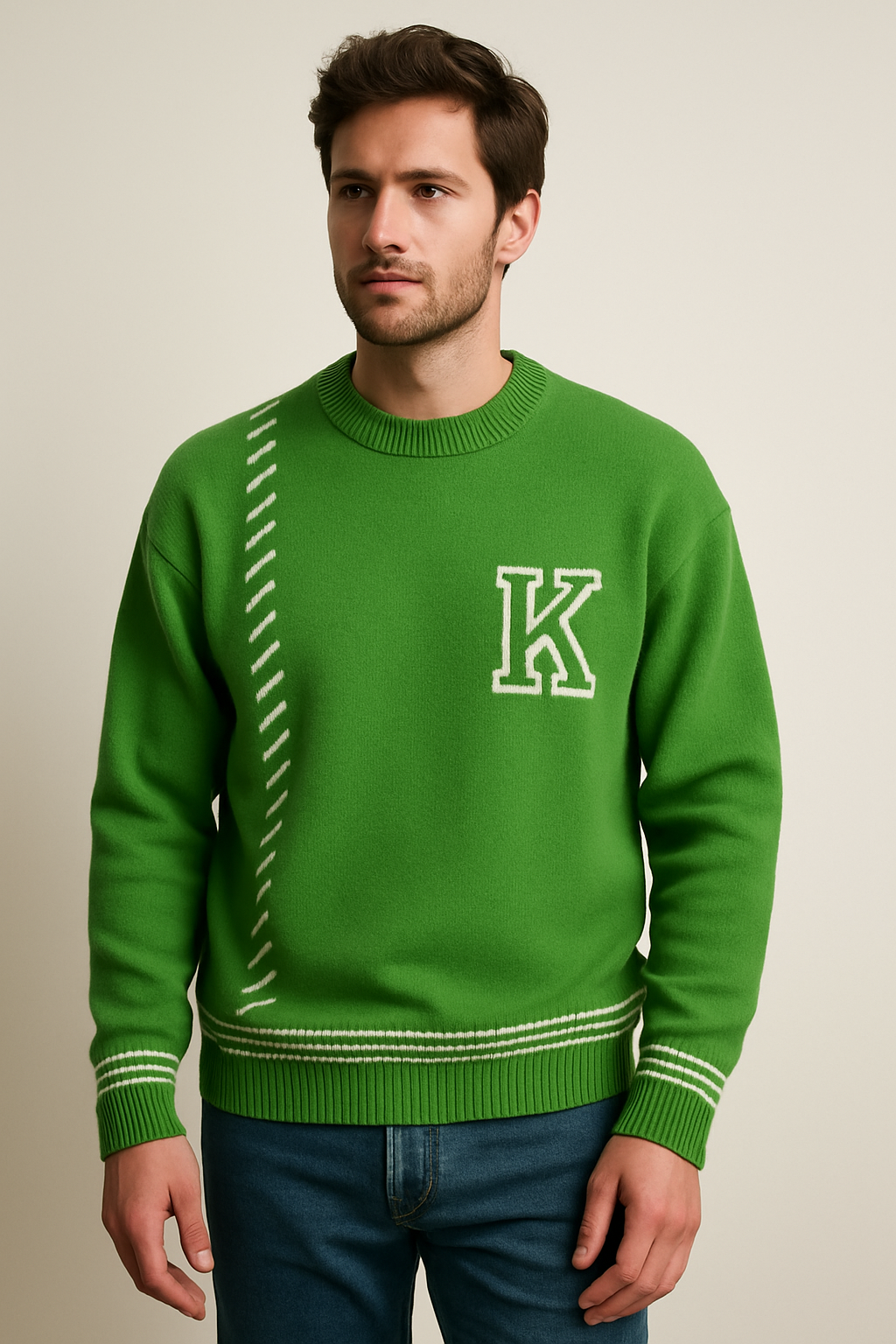 Herrenpullover mit weichem Strickeffekt - Marven