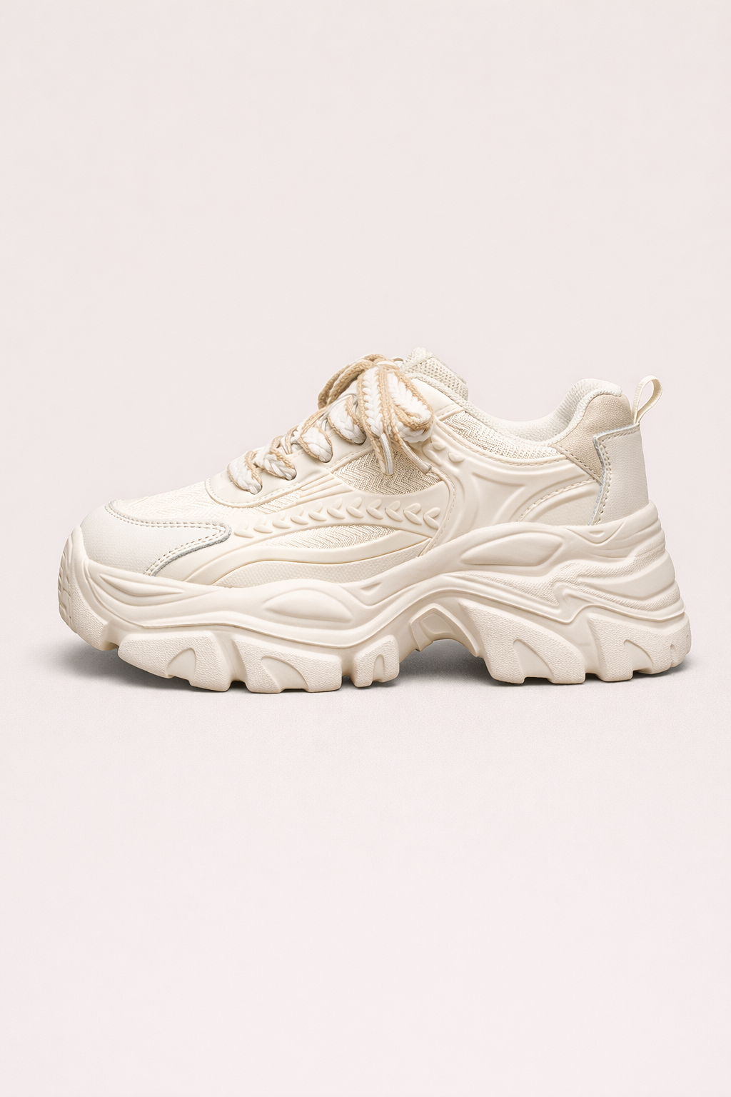 Damen Freizeit-Tennisschuhe mit festem Plateau - Gaia