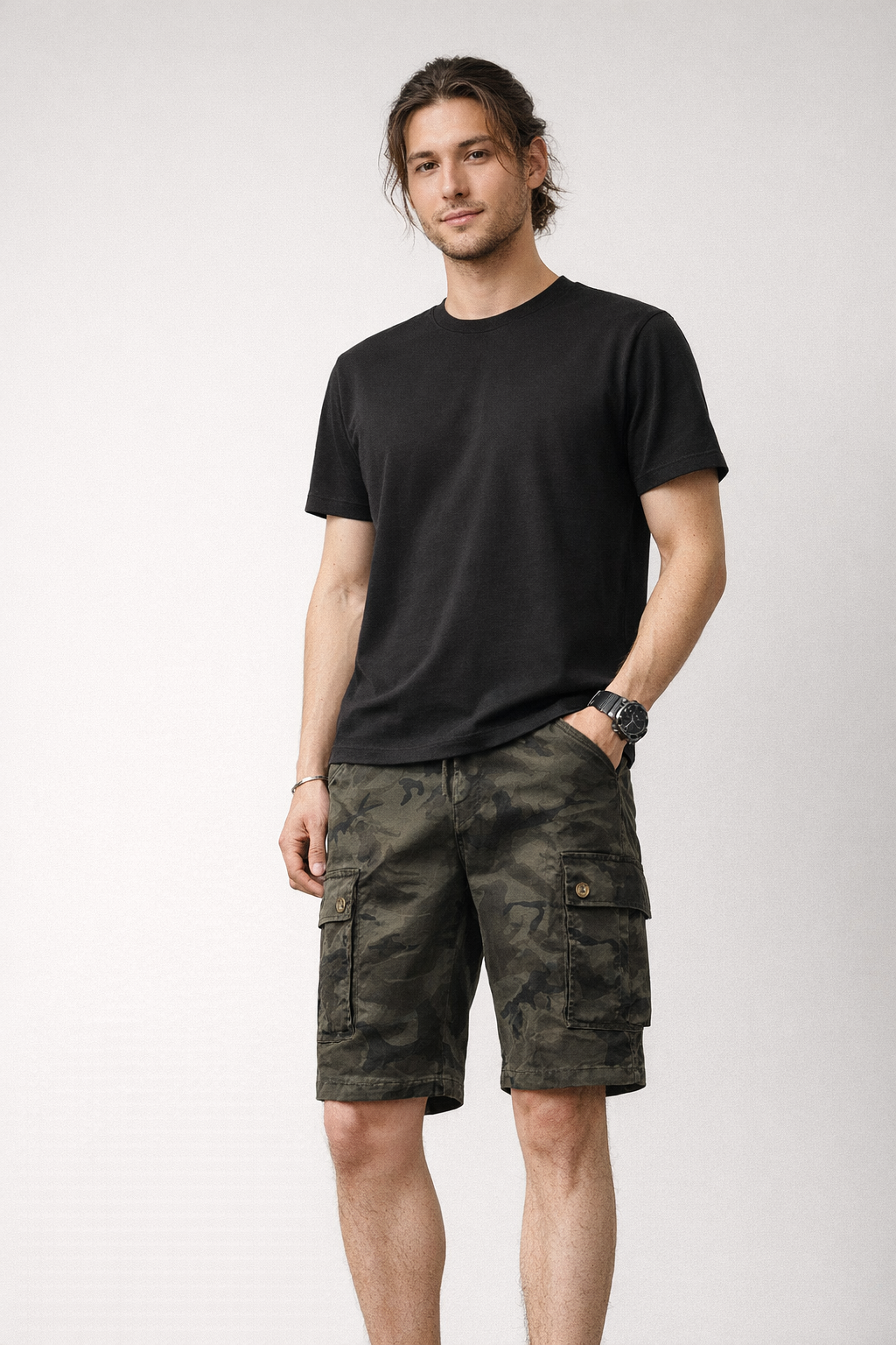 Herren Cargo-Shorts mit Seitentaschen - Ranger