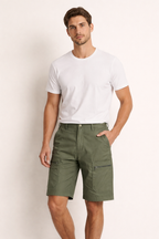Cargo-Shorts mit Taschen und seitlichem Reißverschluss für Männer - Erling