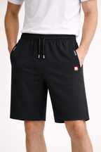 Unifarbene Sportshorts für Männer mit Reißverschlusstaschen - Kevin