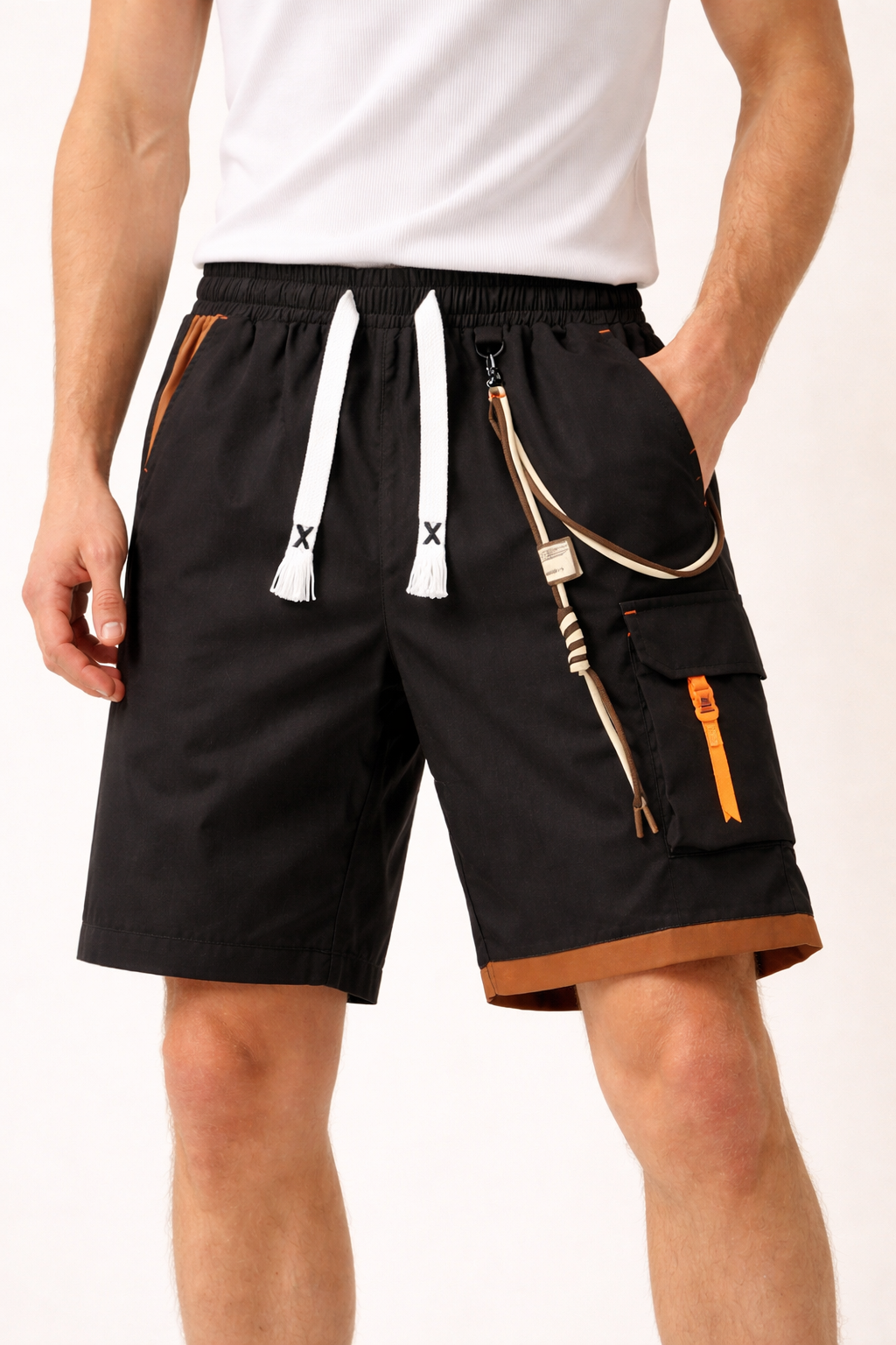 Herren-Sport-Shorts mit seitlicher Cargo-Tasche - Menphis