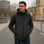 Wasserdichte Herren-Sportjacke mit verstellbarer Kapuze - Damian