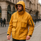 Winddichte Cargo Jacke mit Kapuze - Lukas