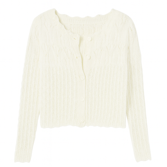 Durchbrochene Strickjacke - Elva
