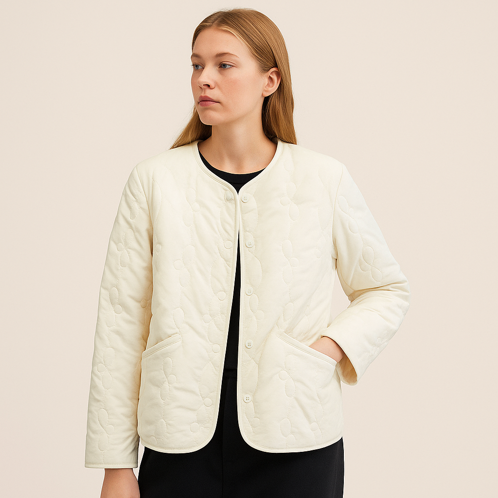 Gesteppte Jacke mit Schleifenmuster - Maeren