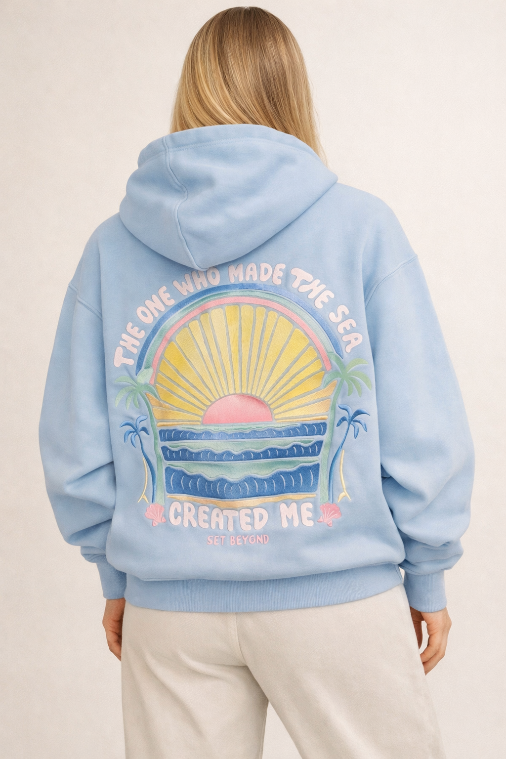 Damen-Kapuzenpullover mit Frontprint und Kängurutasche - Celira