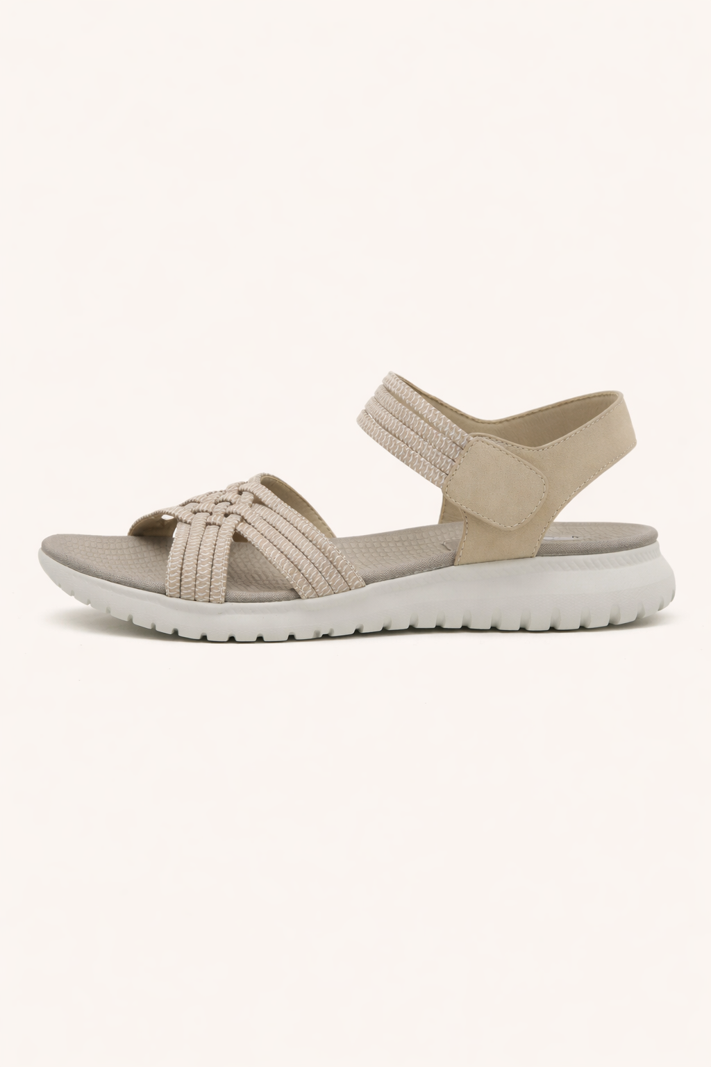 Orthopädische Damensandalen mit elastischen Laufriemen - Valery