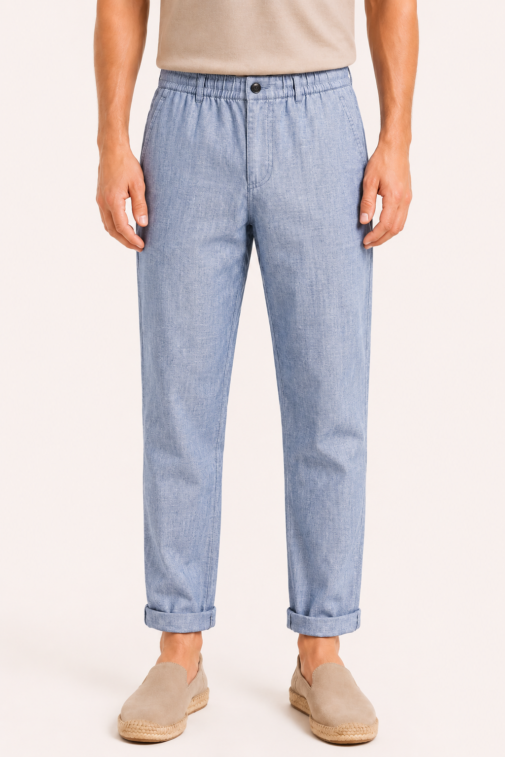 Leichte Leinenhose für Herren mit bequemer Passform - Matteo