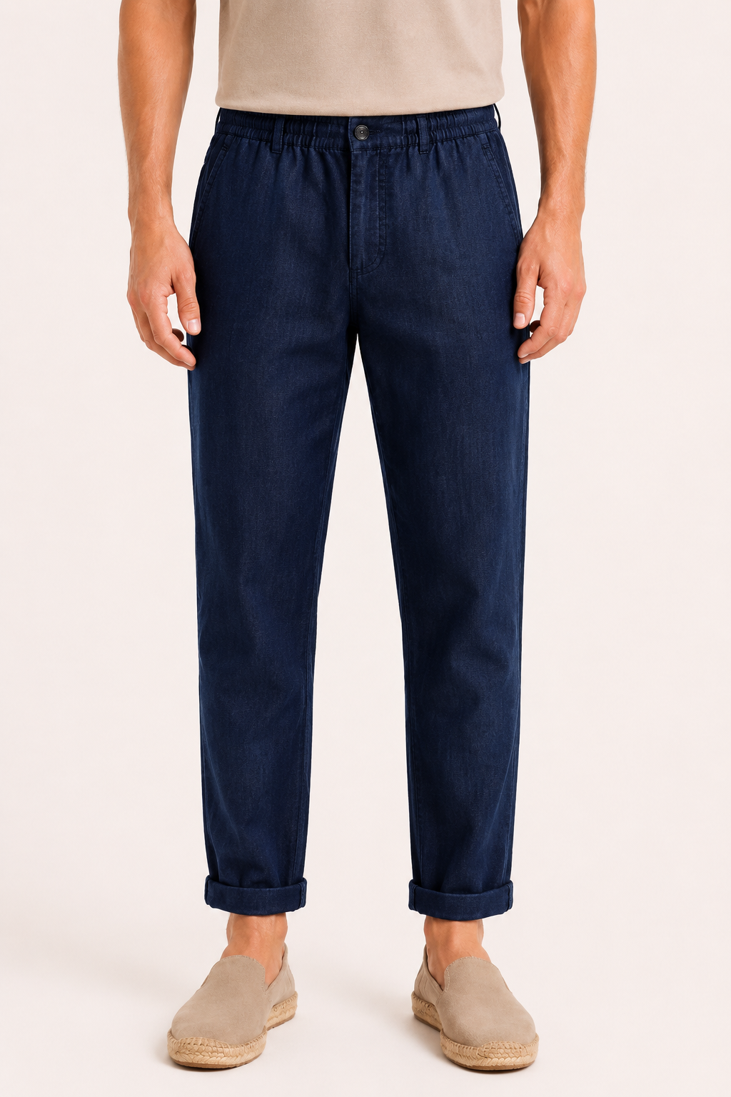 Leichte Leinenhose für Herren mit bequemer Passform - Matteo