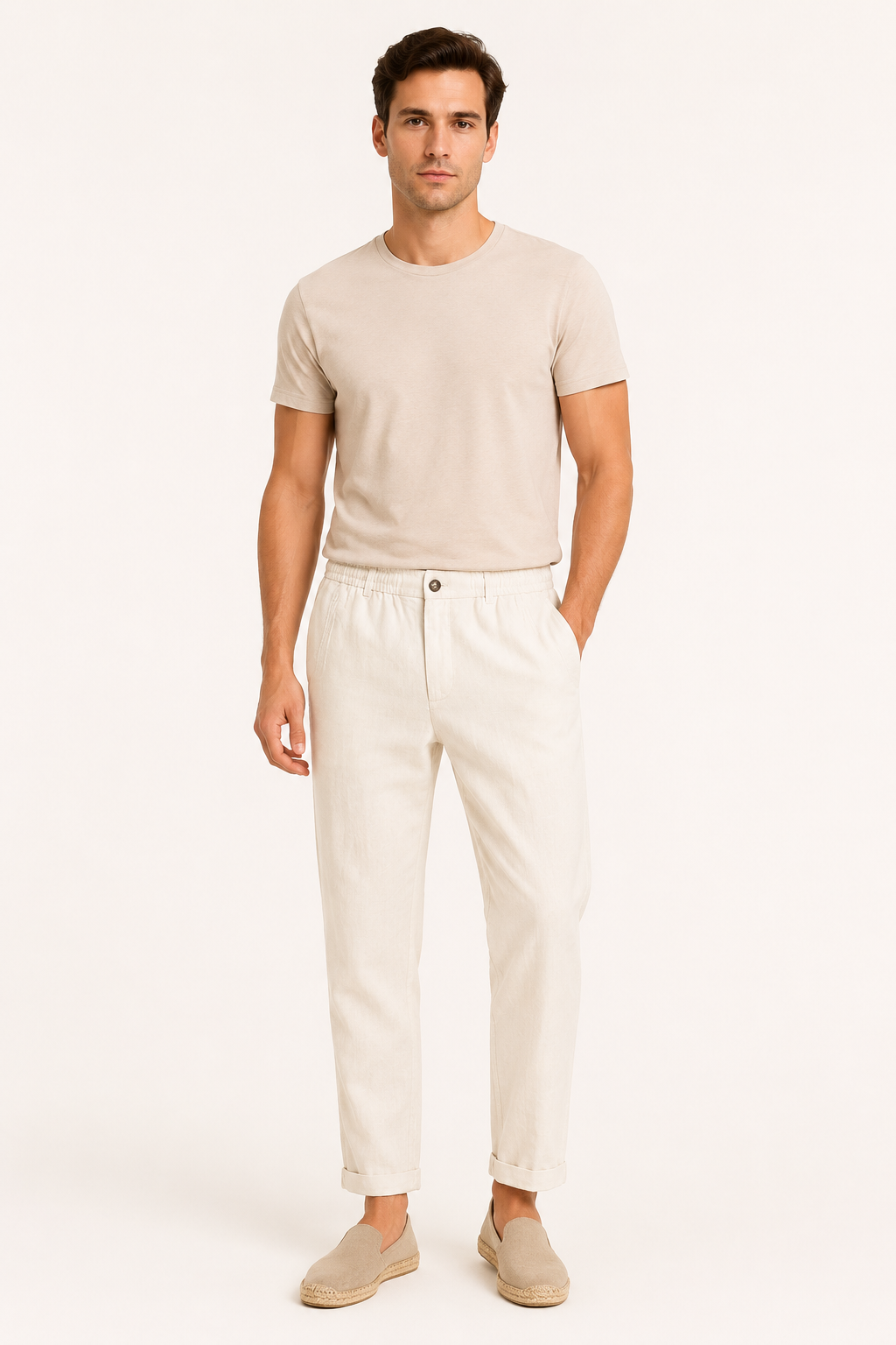 Leichte Leinenhose für Herren mit bequemer Passform - Matteo