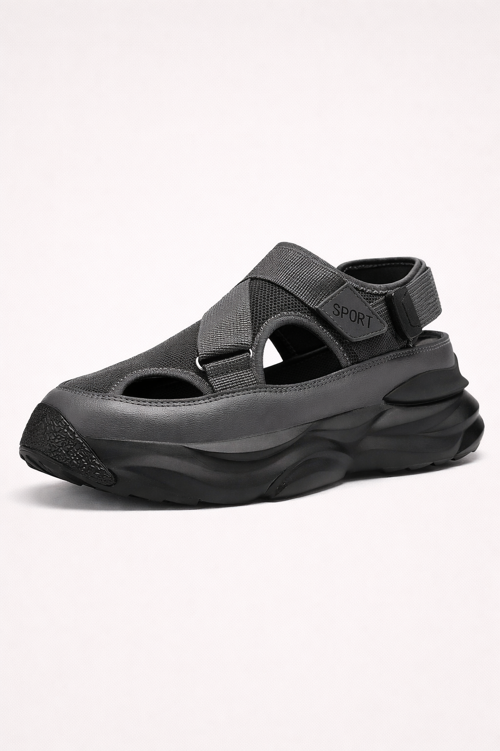 Herren-Sportsandalen mit dicker Sohle und Klettverschluss - Bruno