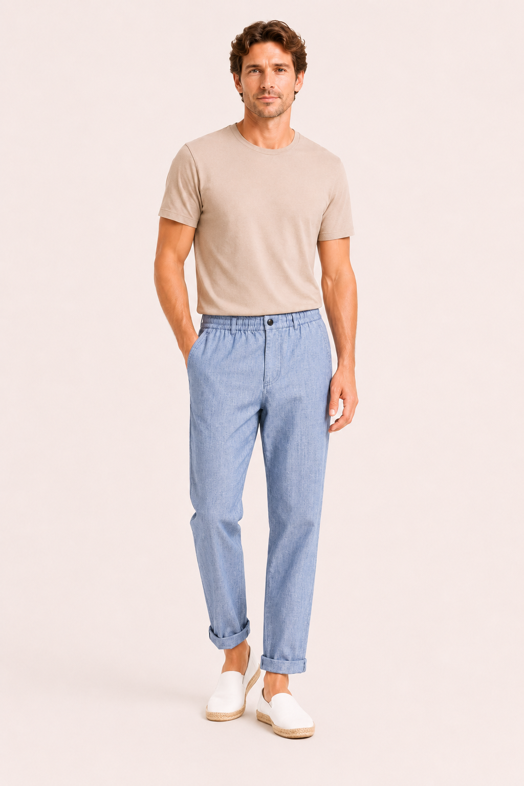 Leichte Leinenhose für Herren mit bequemer Passform - Matteo