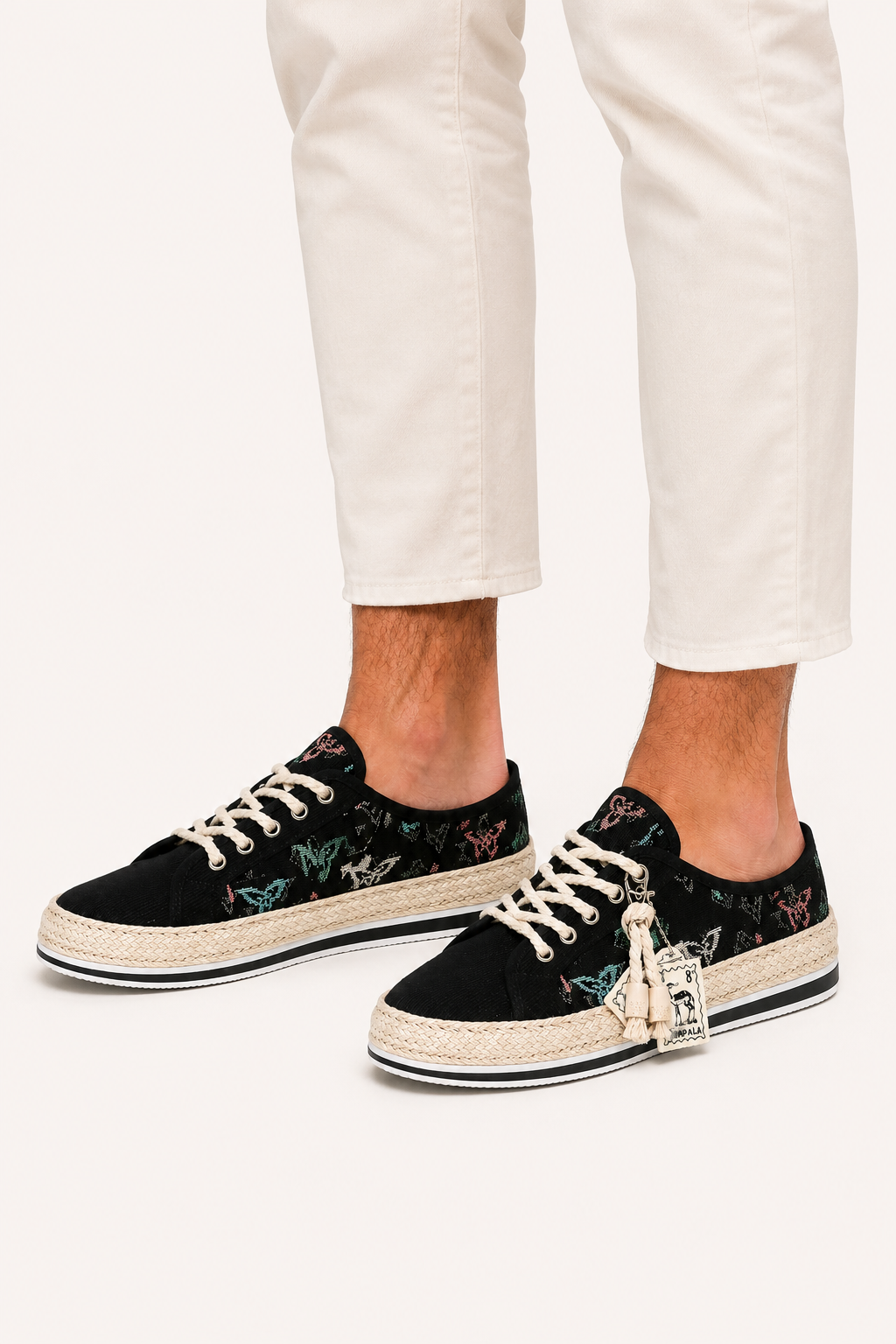 Herren-Schnürschuhe aus Segeltuch mit Jute-Sohle - Dorian