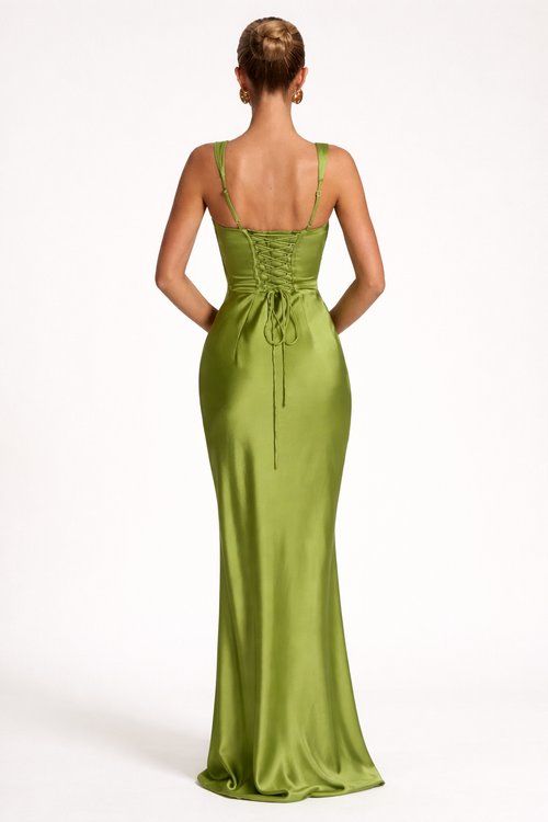 Ärmelloses, langes, elegantes, schmal geschnittenes Kleid für Frauen - Astrid