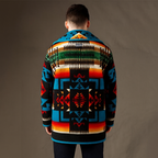 Bedruckte kurze Strickjacke - Darius