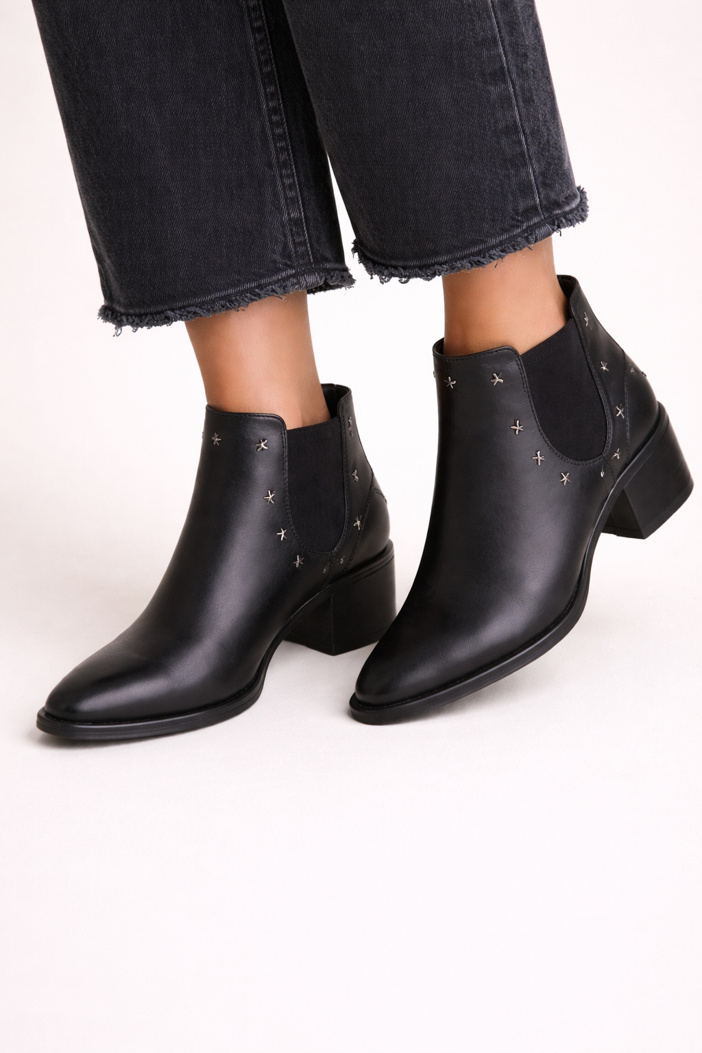 Damenstiefel im Chelsea-Stil mit mittlerem Absatz - Greta