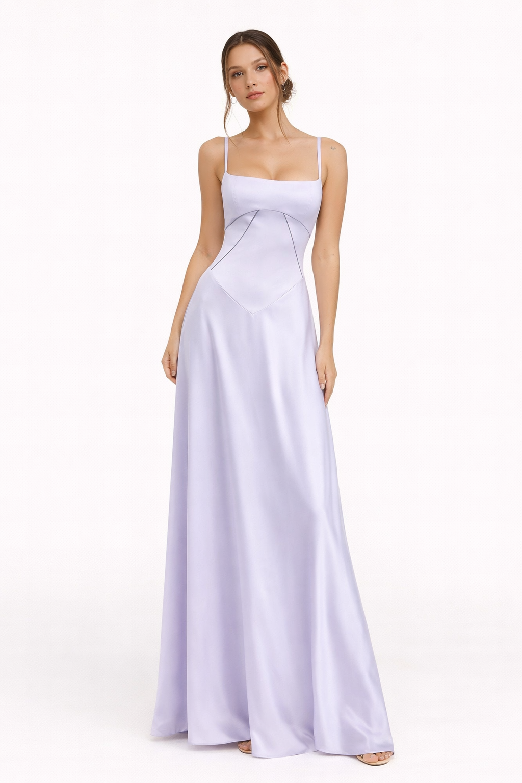 Langes elegantes trägerloses Kleid für Frauen - Annelie