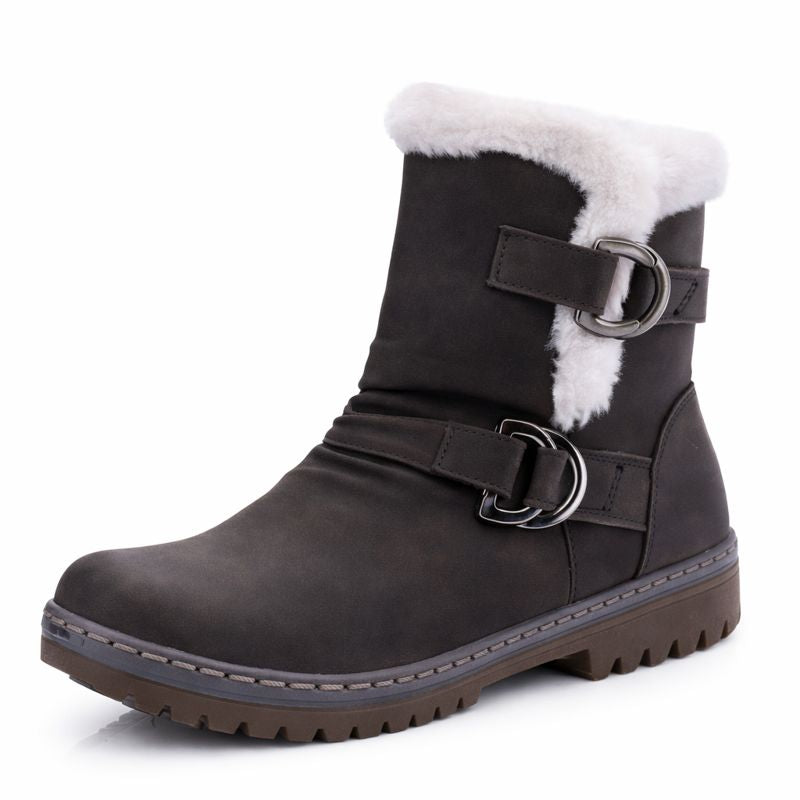 Damen Schneestiefel mit Schnallen mit kurzem Schaft - Zynara