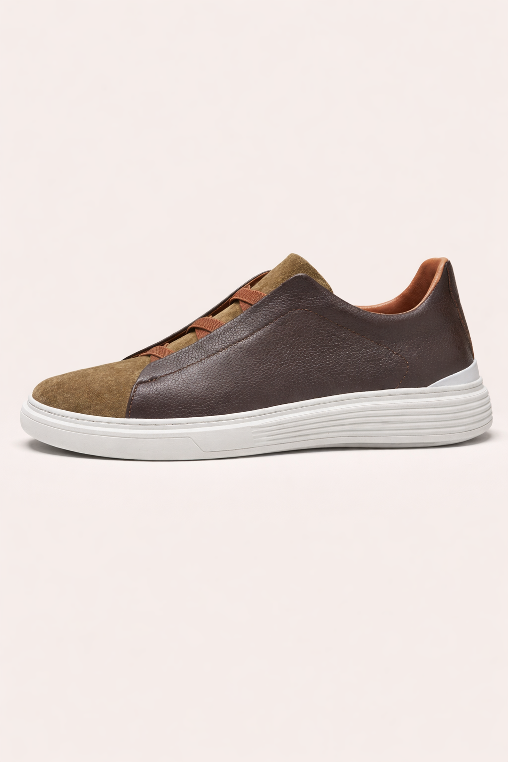 Sportliche Herren-Turnschuhe mit elastischen Schnürsenkeln für Herren - Matteo