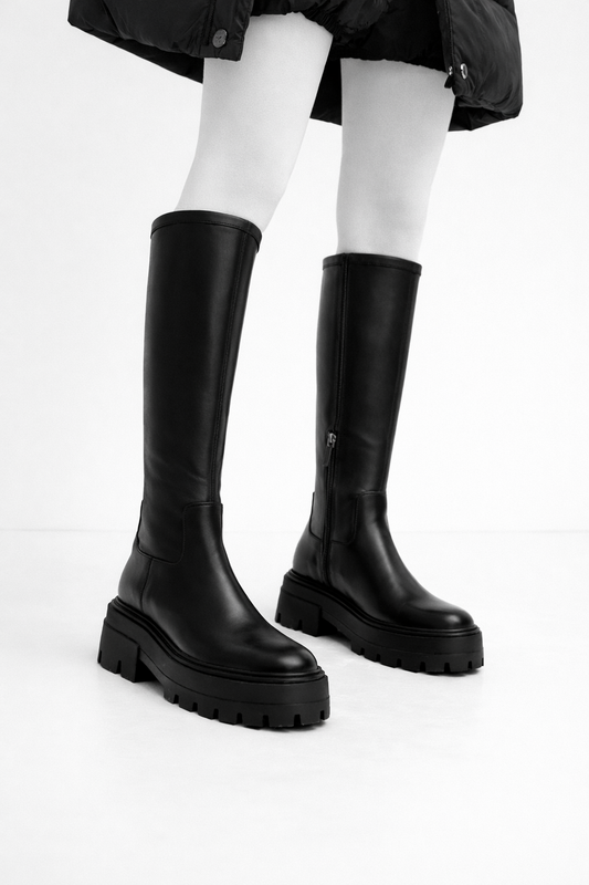 Hochhackige Plateaustiefel für Frauen - Kryndel