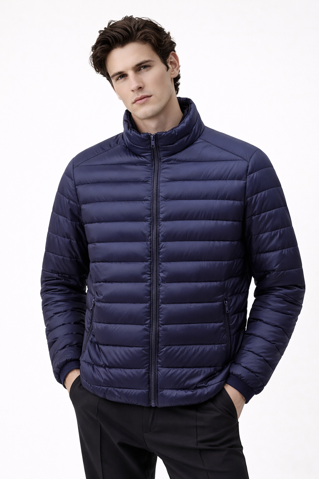 Leichte Herrenjacke mit Stehkragen - Oskar