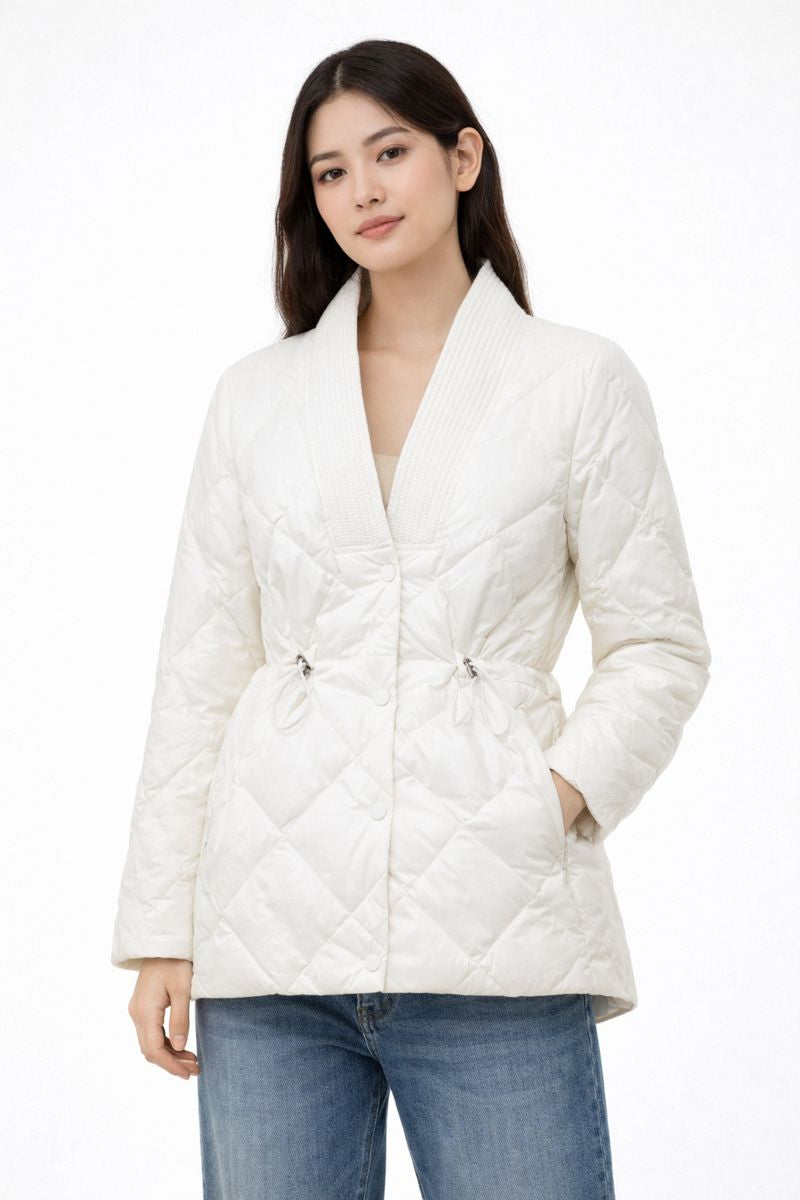 Steppjacke für Damen mit Taillenverstellung - Elvira