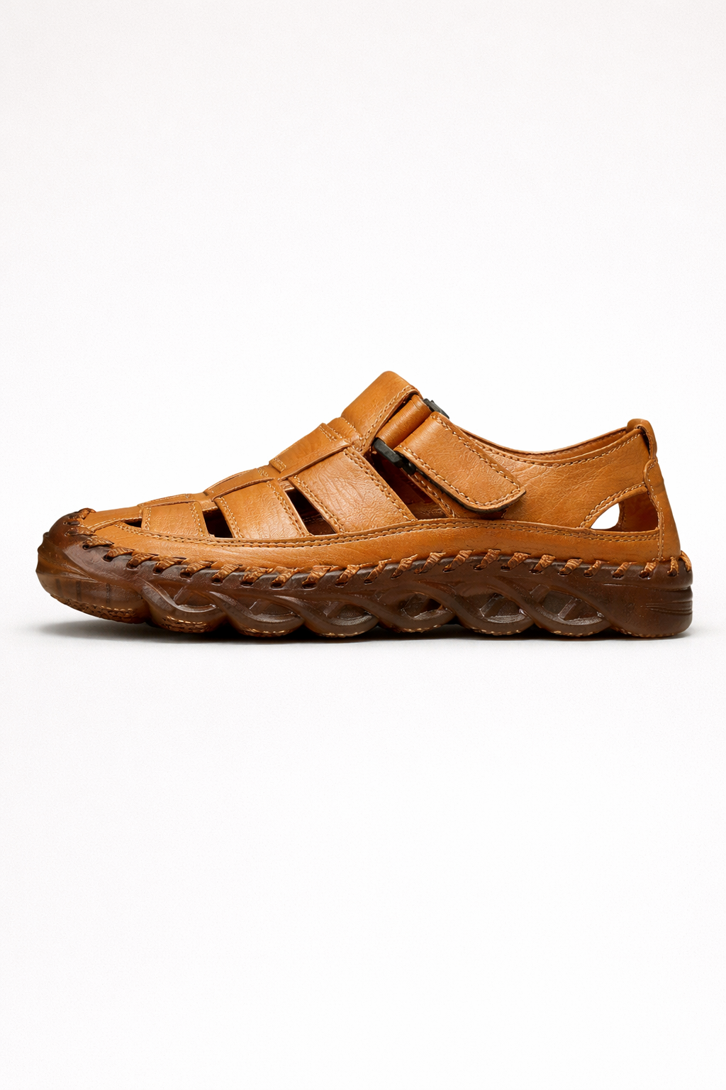 Geschlossene Herrensandalen mit ergonomisch geformtem, verstellbarem Verschluss - Darven