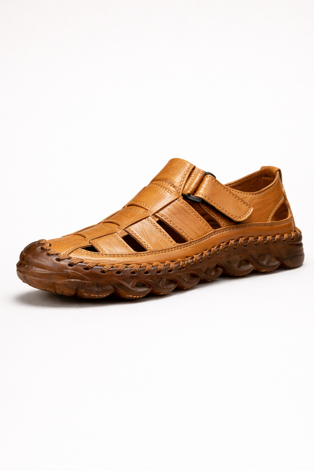 Geschlossene Herrensandalen mit ergonomisch geformtem, verstellbarem Verschluss - Darven