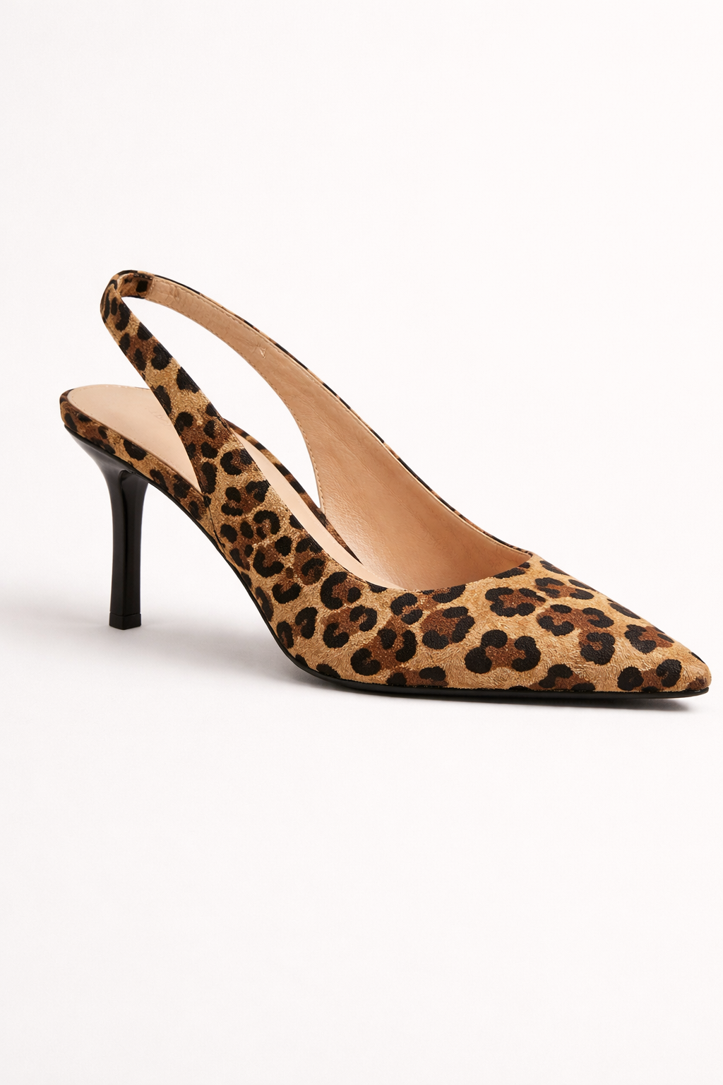 Damenschuhe mit Tiermotiv und offenem Absatz - Elena