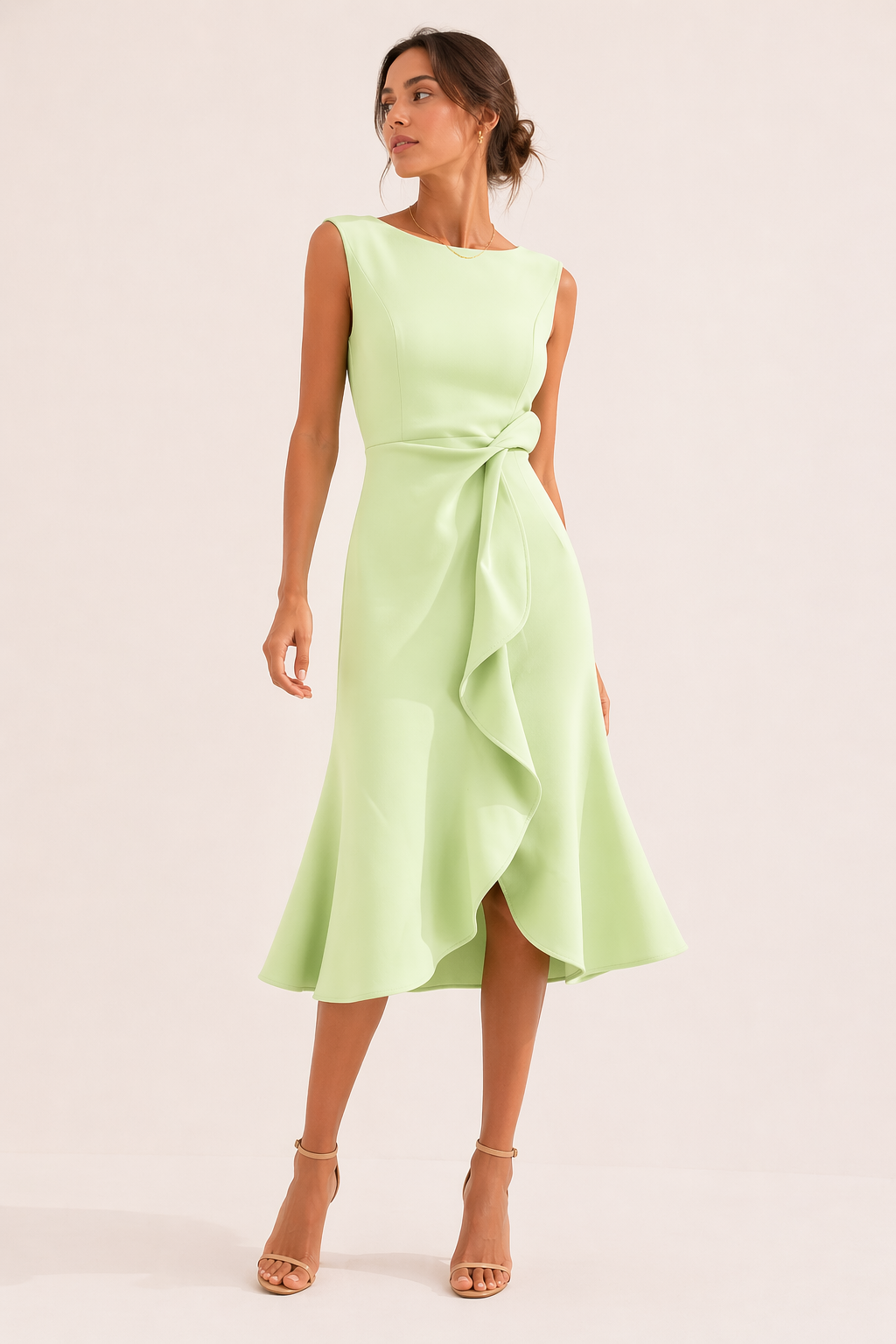 Elegantes Midikleid mit Schlitz - Mireia