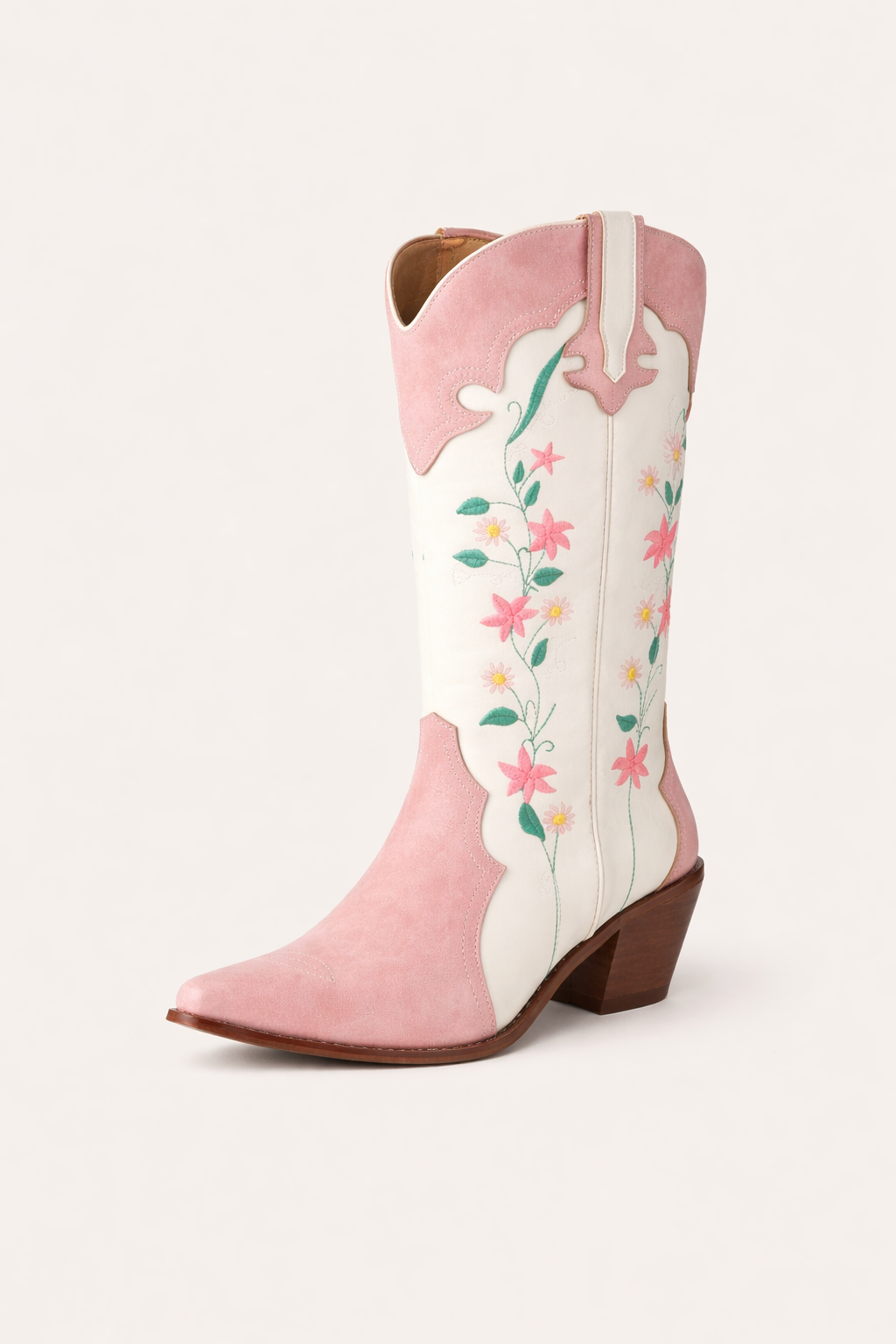Klassische spitze Cowboystiefel für Damen mit Stickerei - Lizzy